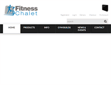 Tablet Screenshot of fitnesschalet.com